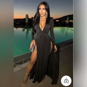 Black medium fashion nova dress